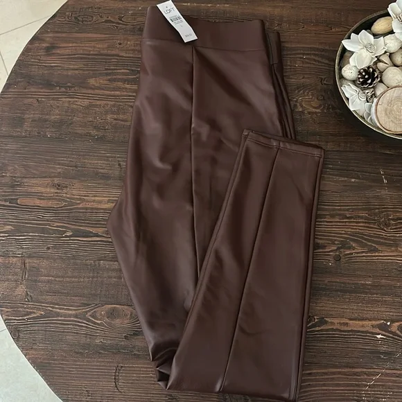 Loft Faux Leather Pants - Picture 2 of 7